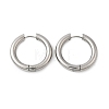 Tarnish Resistant 202 Stainless Steel Huggie Hoop Earrings EJEW-O087-08M-P-1