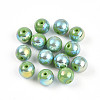 Electroplate Pearlized Glass Pearl Beads EGLA-T021-14C-03-1