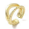 Brass Open Cuff Rings RJEW-Q778-45G-1