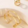 Alloy Double Layer Cuff Bangles & Cuff Rings Sets FS-WG482F2-01-4