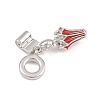 Brass Enamel European Dangle Charms KK-CBA6818-14P-2