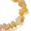 Natural Topaz Jade Chip Beaded Stretch Bracelets for Women Men BJEW-JB10665-04-4