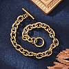 PVD Vacuum Plating 304 Stainless Steel Cable Chain Bracelets BJEW-G618-04G-5