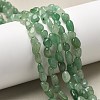 Natural Green Aventurine Nuggets Beads Strands G-L154-10-01-3