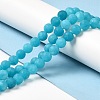 Natural Dyed White Jade Beads Strands G-M402-B01-02-2