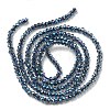 Electroplate Glass Beads Strands EGLA-F149-FR-07-2