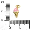 Brass Enamel Charms KK-K400-26G-01-3