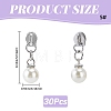 30Pcs Zinc Alloy with Round Resin Replacement Zipper Sliders FIND-CY0002-22P-2
