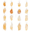 16Pcs Rough Raw Natural Citrine Pendants G-FG0001-08-1