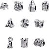 Unicraftale 10Pcs 10 Styles 304 Stainless Steel European Beads STAS-UN0020-86AS-1