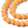 Opaque Solid Color Glass Beads Strands EGLA-A034-P6mm-D21-3