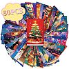 50Pcs Christmas Paper Greeting Cards DIY-P085-15B-2