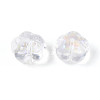 Electroplate Transparent Glass Flower Beads GLAA-T030-04-01-2