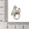 Tibetan Style Alloy Lobster Claw Clasps TIBEP-L021-26AS-3