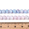 Anti-Tarnish Electroplate Glass Beads Strands X-GLAA-N056-6mm-06-2