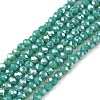 Electroplate Glass Beads Strands EGLA-A044-P1mm-B31-1