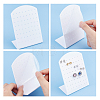 8Pcs 4 Style Acrylic Earring Stands Displays EDIS-FG0001-51-5