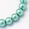 Baking Painted Glass Pearl Round Bead Strands HY-Q003-10mm-32-2