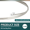 1M 925 Sterling Silver Wire STER-BC0004-53B-2