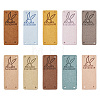 60Pcs 10 Colors Microfiber Leather Labels DIY-BY0001-08-1