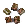 Natural Unakite European Beads G-P520-05G-1