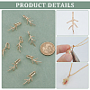 Brass Pendant Bails KK-BC0014-25G-4