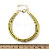 Polyester Metallic Braided Multi-strand Cord Bracelet for Bracelet Making BJEW-H642-02G-07-5