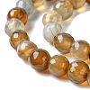 Natural Agate Round Beads Strand G-L084-6mm-04-4