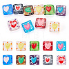 10Pcs 10 Colors Handmade Lampwork Enamel Beads LAMP-TA0002-57-2