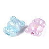 Luminous Opaque UV Plating Acrylic Beads OACR-Q204-17-3