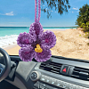 1Pc Polyester Flower Pendant Decorations HJEW-SC0003-02C-7