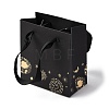 Sun Moon Star Printed Paper Gift Bags with Cotton Handles CARB-F013-02-1