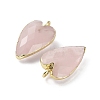 Natural Rose Quartz Pendants X-G-G012-12G-02-3
