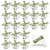 Square Paper Wedding Candy Storage Boxes with Ribbon AJEW-WH0609-744A-1