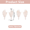 2 Sets Plastic Palm Model DIY-DC0004-35B-2