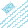 25M Polyester Wavy Fringe Trim Ribbon OCOR-ME0001-90B-1