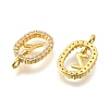 26Pcs Brass Micro Pave Cubic Zirconia Pendants KK-R218-02G-01-2