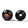 Halloween Theme Wood European Beads WOOD-N016-04E-2