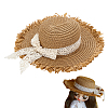 Straw Hat for Dolls DOLL-WH0002-42B-1