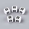 Opaque Acrylic Beads SACR-N020-04A-R-1