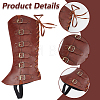 Imitation Leather & Iron Boot Cover AJEW-WH20005-20A-6