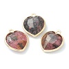 Natural Mixed Gemstone Pendants G-B009-03G-2