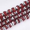 Electroplate Glass Beads Strands EGLA-T019-02A-1