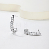 925 Sterling Silver Pave Moissanite Stud Earrings for Women ZZ2573-2