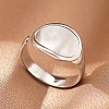 304 Stainless Steel Cuff Rings FS-WGFBCF4-14-1