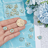 18Pcs 6Styles 304 Stainless Steel Pendants STAS-BBC0010-35B-3
