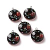 Opaque Resin Pendants RESI-G032-C01-1