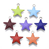 201 Stainless Steel Enamel Charms STAS-N088-14-2