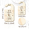 Wood Baby Closet Size Dividers AJEW-WH0352-014-2