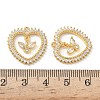 Brass Micro Pave Cubic Zirconia Pendants KK-Z136-36G-3